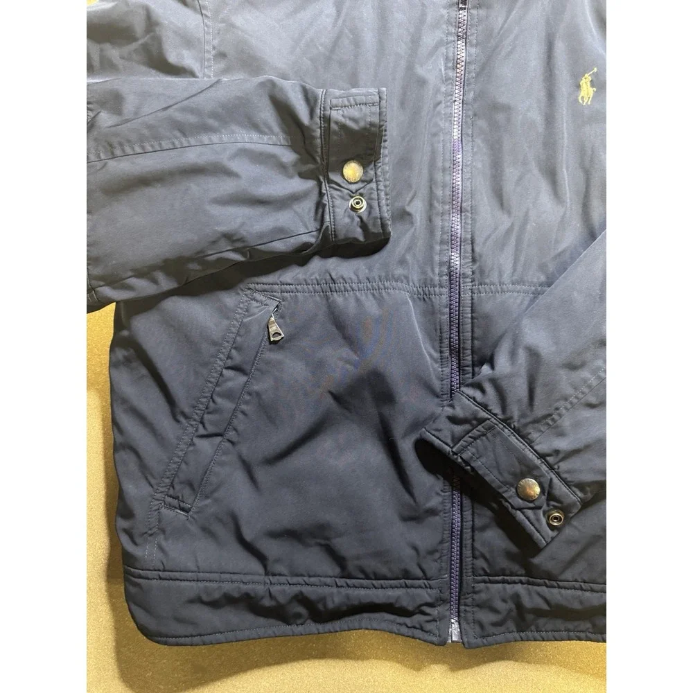 Polo Ralph Lauren Bomber‎ Jacket Men's Medium L blackFull Zip